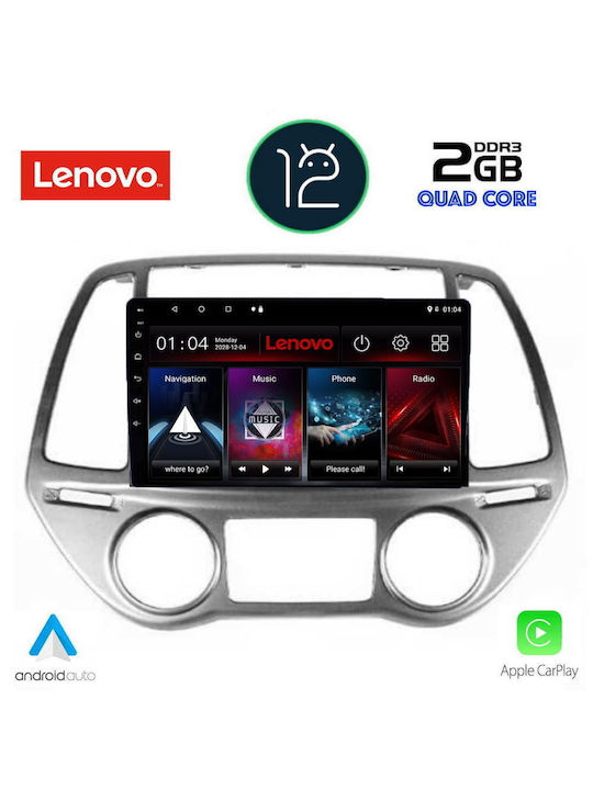 Lenovo Car-Audiosystem für Hyundai i20 2008-2012 mit Klima (WiFi/GPS/Apple-Carplay) mit Touchscreen 9"