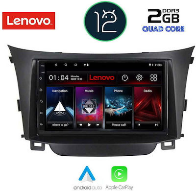 Lenovo Sistem Audio Auto pentru Hyundai i30 2012-2017 (WiFi/GPS/Apple-Carplay) cu Ecran Tactil 9"