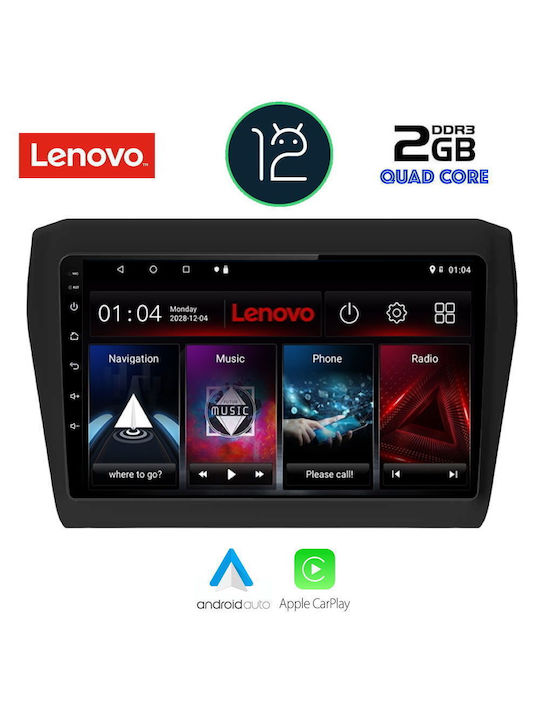 Lenovo Sistem Audio Auto pentru Suzuki Rapid / Jimny 2017> (WiFi/GPS/Apple-Carplay) cu Ecran Tactil 9"