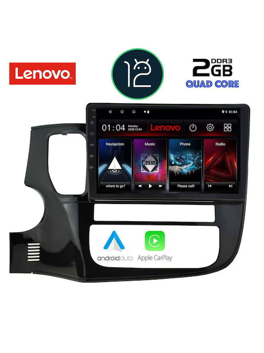 Lenovo Sistem Audio Auto pentru Mitsubishi Outlander 2013> (Bluetooth/USB/AUX/WiFi/GPS/Apple-Carplay) cu Ecran Tactil 9"