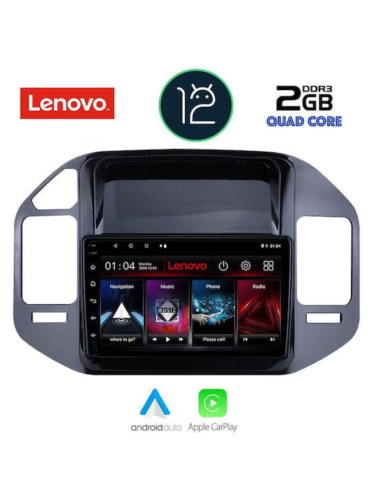 Lenovo Sistem Audio Auto pentru Mitsubishi Pajero 1999-2006 (Bluetooth/USB/AUX/WiFi/GPS/Apple-Carplay) cu Ecran Tactil 9"