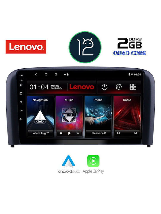 Lenovo Ηχοσύστημα Αυτοκινήτου για Volvo S80 (Bluetooth/USB/AUX/GPS) με Οθόνη Αφής 9"
