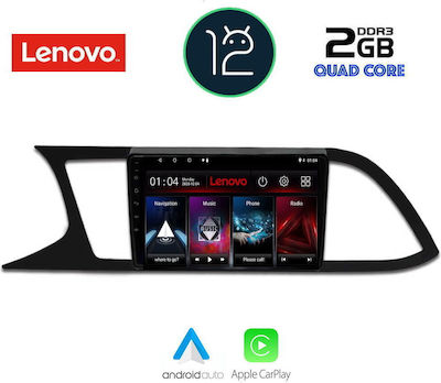 Lenovo Sistem Audio Auto pentru Seat Leu / Toledo 2012-2021 cu Clima (Bluetooth/USB/AUX/WiFi/GPS/Apple-Carplay) cu Ecran Tactil 9"