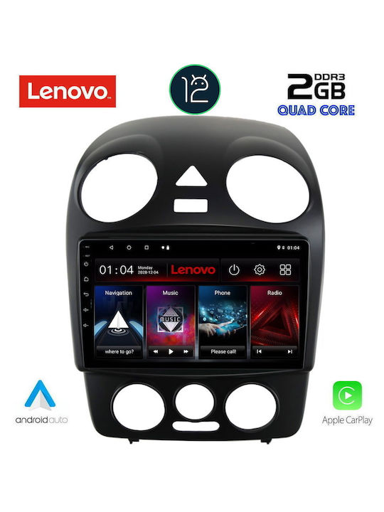 Lenovo Car-Audiosystem für Volkswagen Käfer 2004-2011 (Bluetooth/USB/AUX/WiFi/GPS/Apple-Carplay) mit Touchscreen 9"