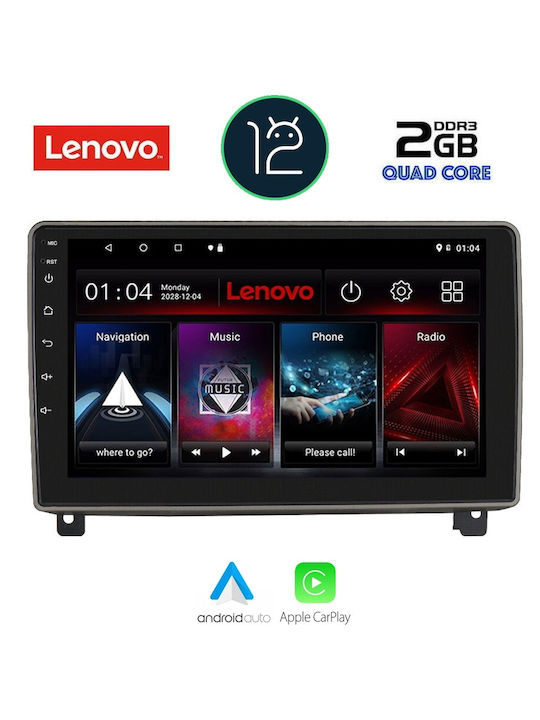 Lenovo Sistem Audio Auto pentru Peugeot 407 2004-2011 (Bluetooth/USB/AUX/WiFi/GPS/Apple-Carplay) cu Ecran Tactil 9"