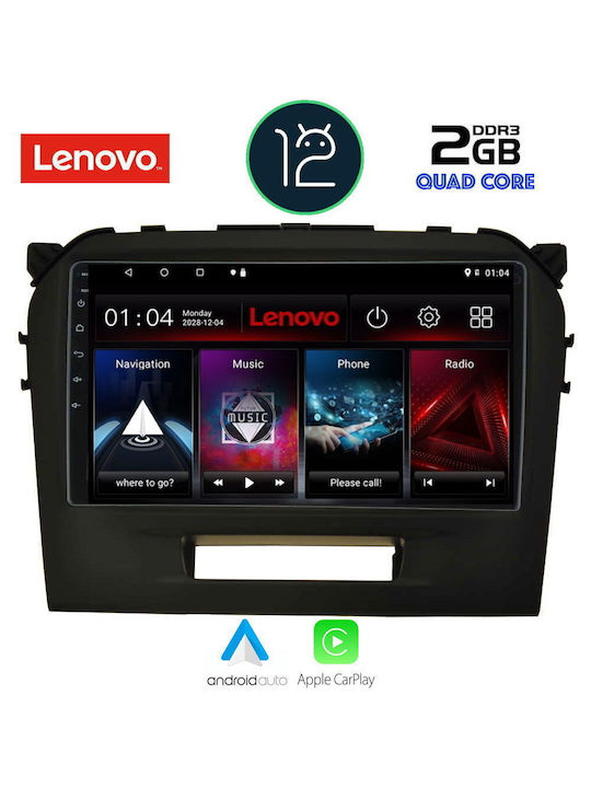 Lenovo Sistem Audio Auto pentru Suzuki Vitara / Grand Vitara 2016> (WiFi/GPS/Apple-Carplay) cu Ecran Tactil 9"