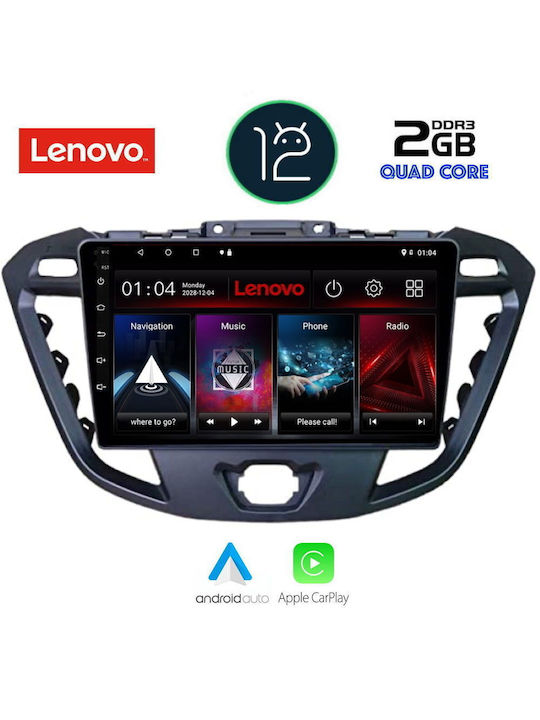Lenovo Ηχοσύστημα Αυτοκινήτου για Ford Tourneo Custom / Transit (Bluetooth/USB/WiFi/GPS) με Οθόνη Αφής 9"