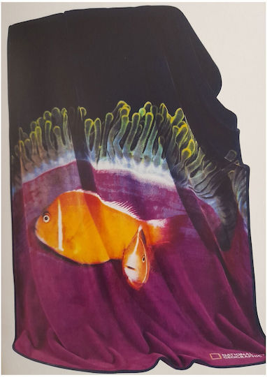 National Geographic Πολυθρόνας Π130xΜ160cm 004 Μωβ / Μπλε