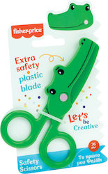 Fisher Price Crocodile Παιδικό Ψαλίδι 12εκ. Πράσινο