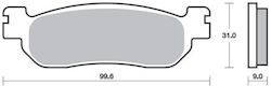 Suprema Τακάκια Μοτοσυκλέτας Πίσω για Yamaha X-MAX 250 / X-CITY 250