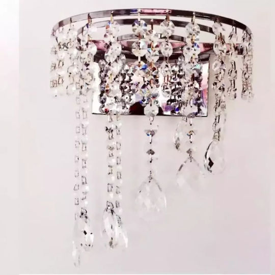 Stimeno Modern Lamp Wall Silver 14cm