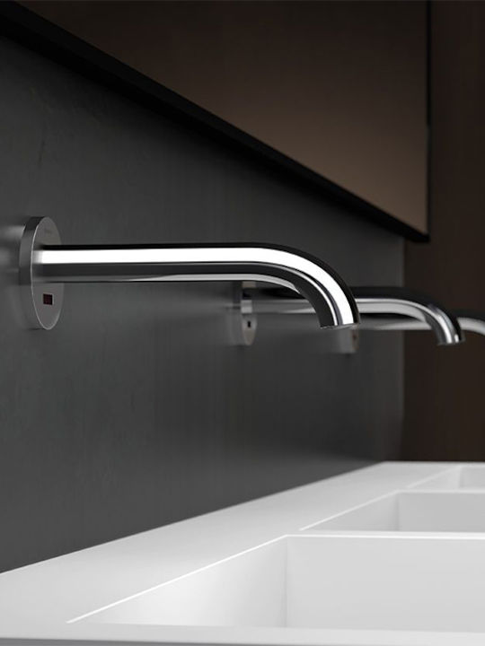 Geberit Mixing Sink Faucet with Photocell Sensor Silver