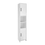 Megapap Floor Melamina Bathroom Column Cabinet L35xD30xH180cm White