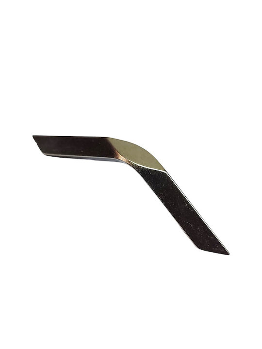 Italian furniture handle EUREKA 11726-064-ROZ1 color NIKEΛ-MAT Dimension 6,4cm