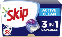 Skip Active Clean 38 Κάψουλες Skip Active Clean 38 Κάψουλες