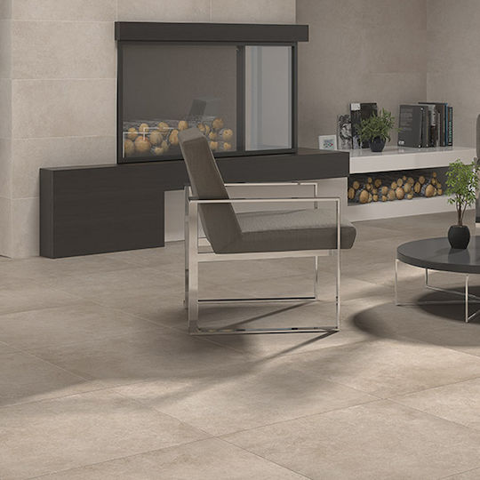 Ecoceramic Πλακάκι Δαπέδου Εσωτερικού Χώρου Πορσελανάτο Ματ 120x60cm Μπεζ
