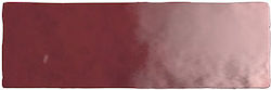 Equipe Ceramicas Fliese Wand Küche / Bad 20x6.5cm Rot