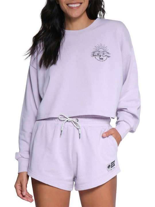 Salty Crew Women's Set with Shorts Lavender Fog