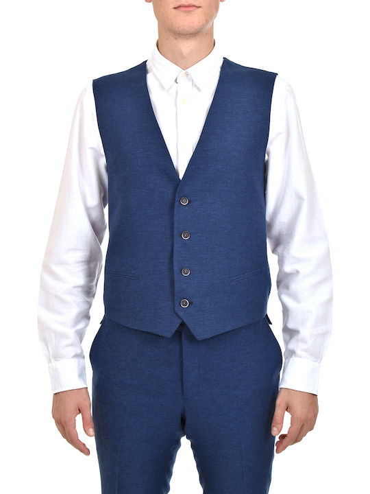 Jachetă De Costum Pentru Bărbați Albastră De Vară