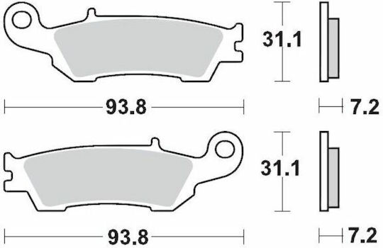 Moto Master Τακάκια Μοτοσυκλέτας για Yamaha YZ 250 / YZ 125