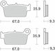 Moto Master Motorcycle Brake Pads for Yamaha YZ 250