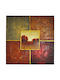 Sinialo Gemälde auf Leinwand 80x80cm