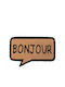 Bizzotto Coconut Fiber Doormat Bonjour Bubble Brown 40x60cm
