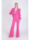 Coocu Kurz Damen Blazer Fuchsie