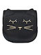 Yuko.B Kinder Rucksack Umhängetasche Schwarz 14cmx4.5cmx15cmcm