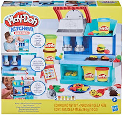 Hasbro Play-Doh Plasticine - Game Kitchen Creations Busy Chef's Restaurant for 3+ Years, 5pcs F8107