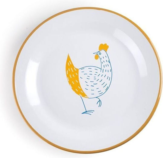 Ibili Plate Shallow Emaye White with Diameter 28cm