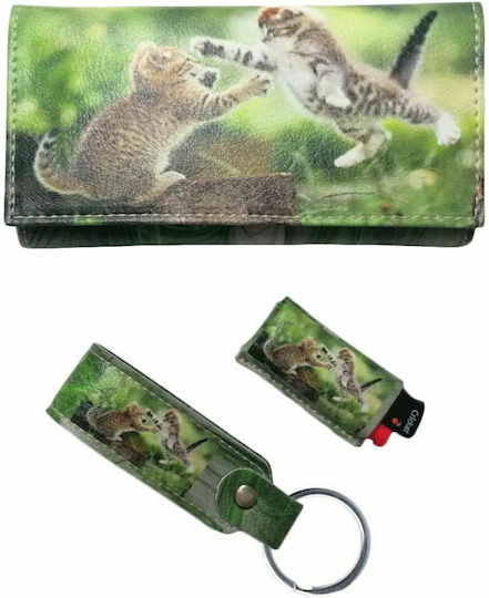 Dino Rossi Tobacco Pouch With Magnetic Clasp 16x9cm Green