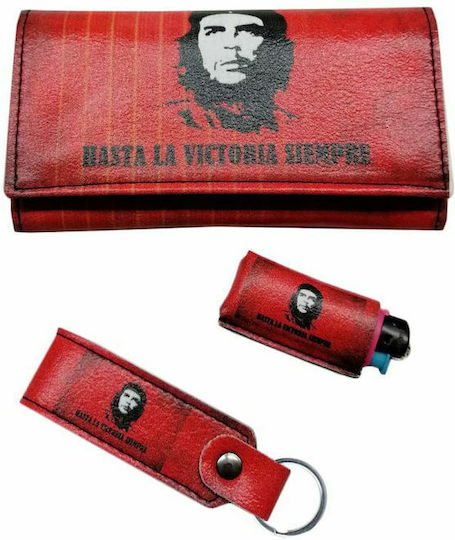 Dino Rossi Tobacco Pouch With Magnetic Clasp 16x9cm Red