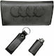 Dino Rossi Tobacco Pouch With Magnetic Clasp 16x9cm Black