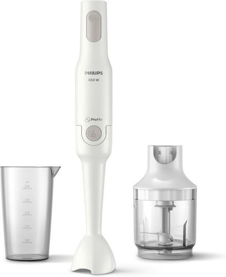 Philips Daily Collection ProMix Ραβδομπλέντερ με Πλαστική Ράβδο 650W Λευκό