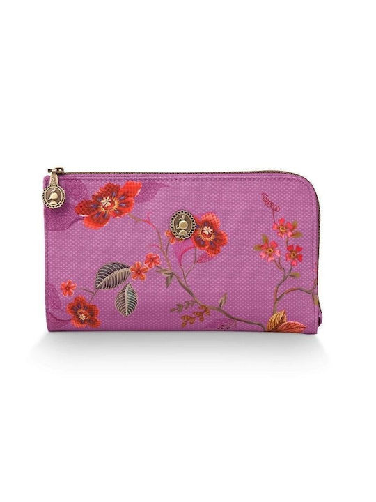 PiP Studio Necessaire Flower in Fuchsie Farbe 21cm