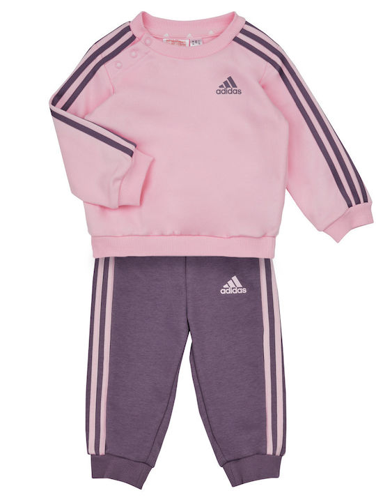 Παιδικό Σετ Φόρμας Ροζ 2τμχ Essentials 3-Stripes
