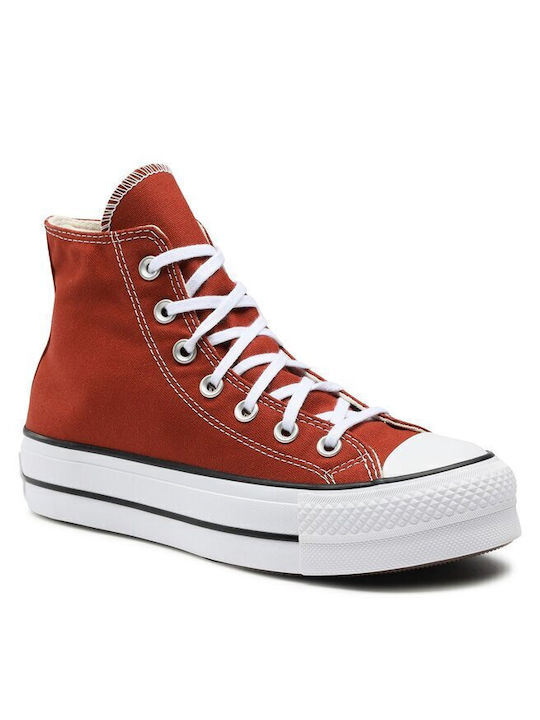 Converse Chuck Taylor All Star Lift Platform Seasonal Color Sneakers Κόκκινα