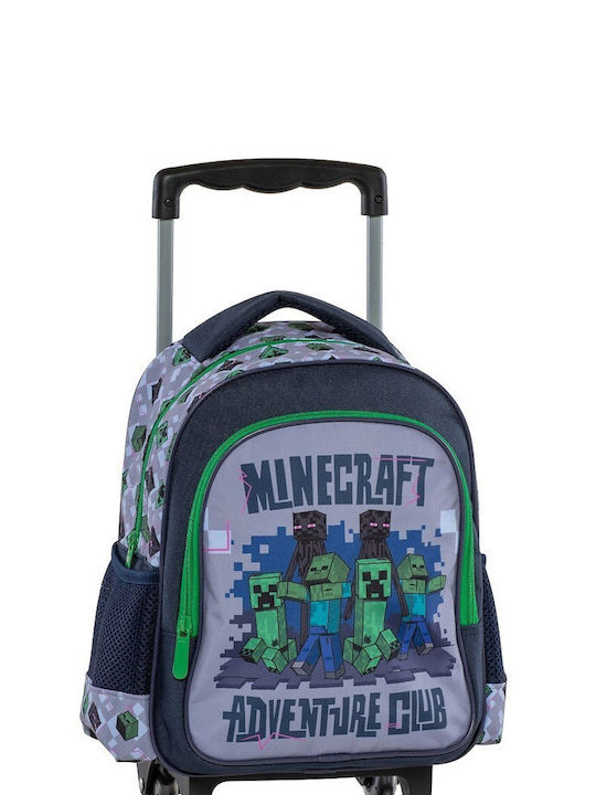 Alouette Minecraft School Bag Trolley Elementary, Elementary in Gray color