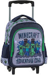 Alouette Minecraft Schulranzen Trolley Grundschule, Grundschule in Gray Farbe L24 x B11 x H30cm