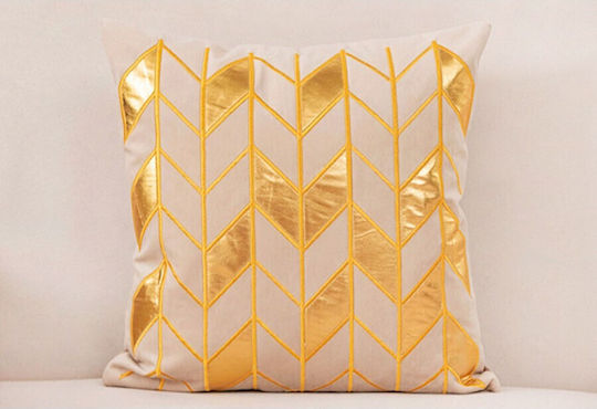 Etoile Perna Offwhite / Aur 45x45 cm