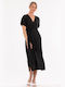 BelleFille Midi Evening Dress Black