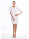 BelleFille All Day Long Sleeve Mini Dress White