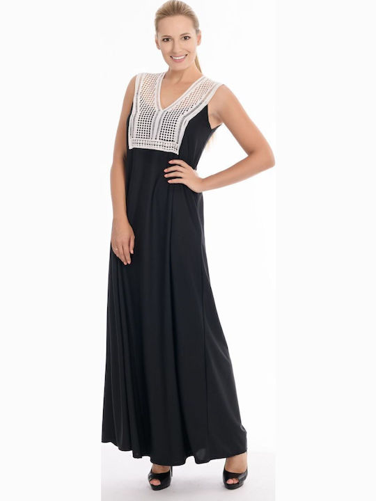 Sommer Maxi Kleid Schwarz