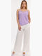 Women's Fabric Trousers White