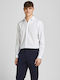 Jack & Jones Men's Shirt Long Sleeve Cotton White