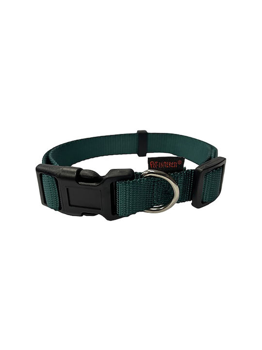 Pet Interest Plain Line Ошийник за куче Dark Green 32 - 50см