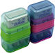 The Littlies Πλαστική Διπλή Ξύστρα με Γόμα (Διάφορα Χρώματα) 1τμχ