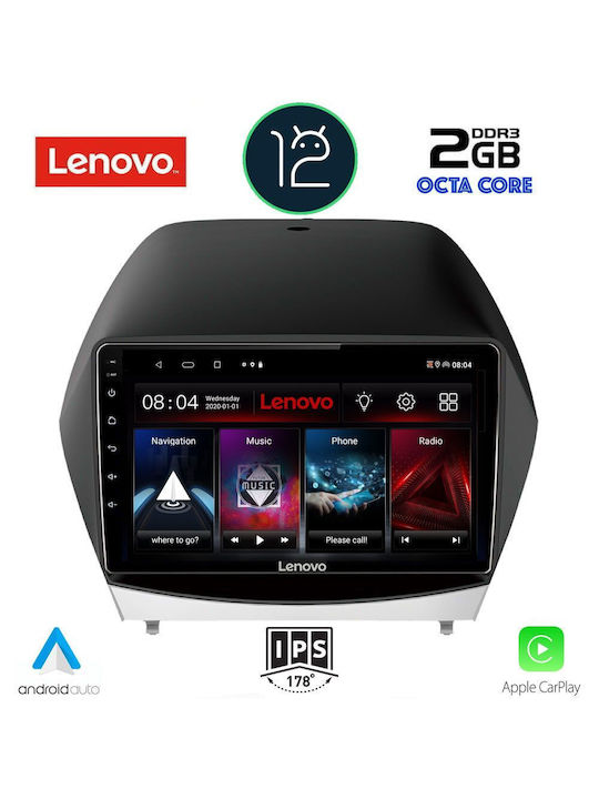 Lenovo Car-Audiosystem für Hyundai iX35 2010-2015 (Bluetooth/USB/AUX/WiFi/GPS/Apple-Carplay) mit Touchscreen 10.1"