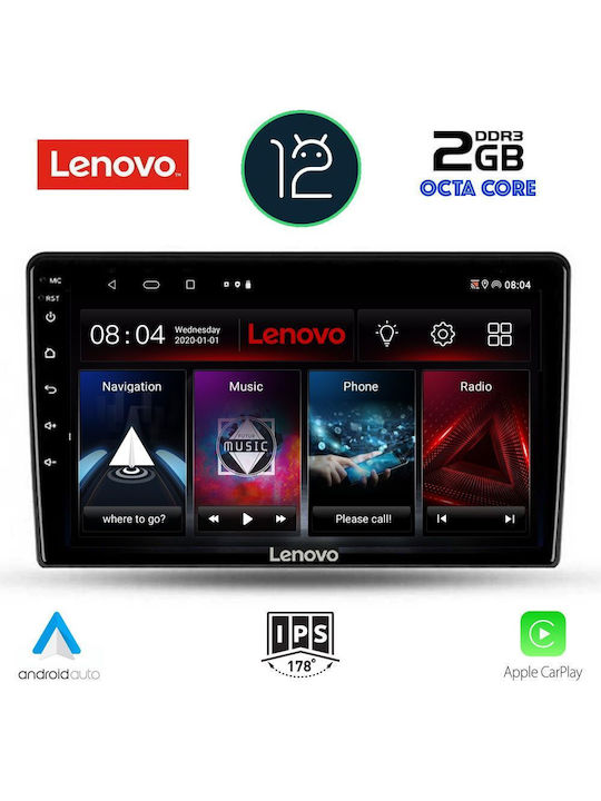 Lenovo Car-Audiosystem für Nissan X-Trail (Bluetooth/USB/AUX/WiFi/GPS/Apple-Carplay) mit Touchscreen 10.1"